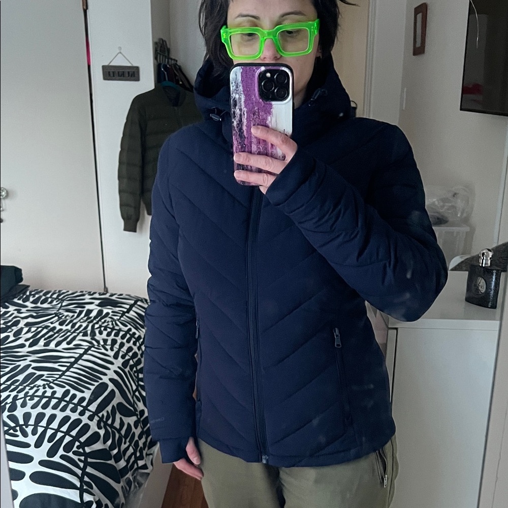 Calvin Klein Sorona Aura quilted light puffer hourglass shape jacket